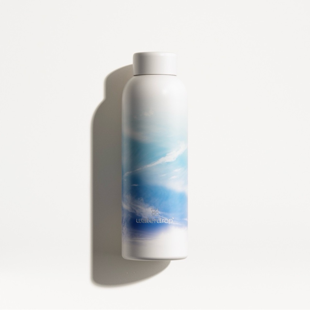 Waterdrop Blue Gradient Stainless Steel Water Bottle